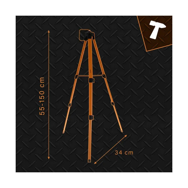 Lézeres keresztvonal állvány 150 cm 5/8” menet, hordtáska – Bigstren