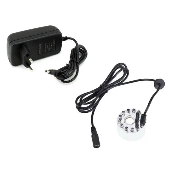Ultrahangos ködképző LED-es ionizáló párásító, 25 W, 24 V adapterrel