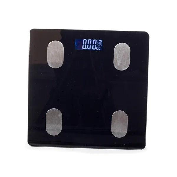 Intelligens bluetooth fürdőszobai testanalízis mérleg, edzett üveg, 180 kg