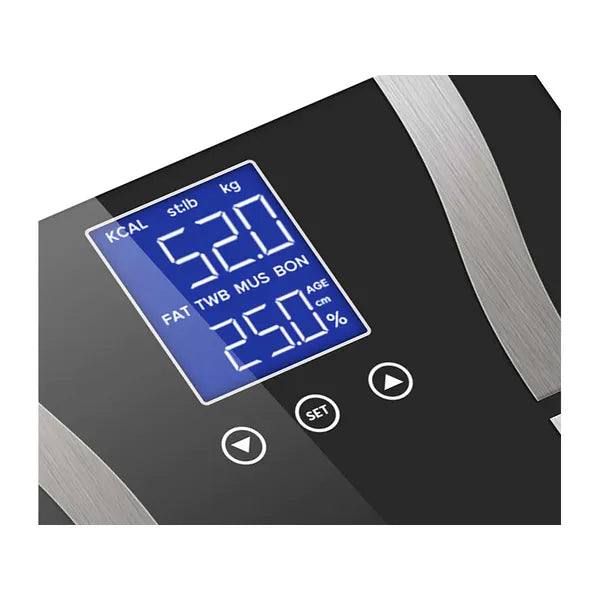 Digitális analitikus fürdőszobai mérleg LCD kijelzővel, 180 kg