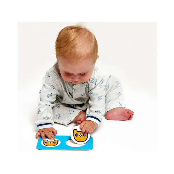 Kontrasztos párosító puzzle, 9 pár, 18 elem, 12+ hó