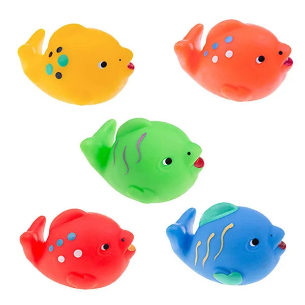 Tullo lyukmentes gumihal fürdőjáték szett, 5 db, BPA-mentes, 5 cm