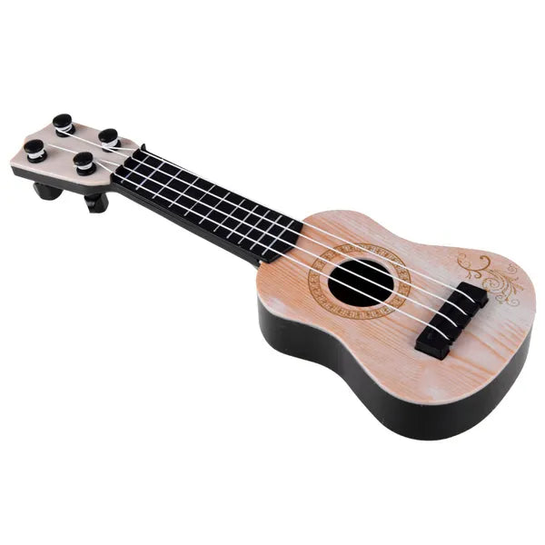Mini gyerek ukulele, 25 cm, műanyag test, 4 állítható nylon húr