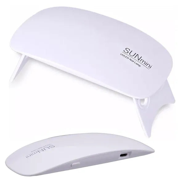 Mini UV/LED körömlámpa 6 W, USB, hibridek és gélekhez