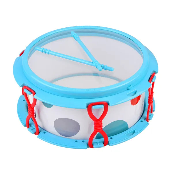Dob és ritmushangszer készlet gyerekeknek, 10 részes, 28 cm dob