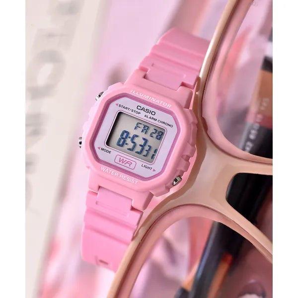 Casio LA-20WH-4A1 gyerek digitális kvarc karóra, rózsaszín, WR30