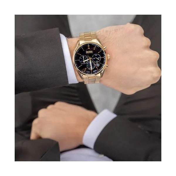Hugo boss férfi arany kronográf óra wr100