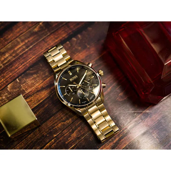 Hugo boss férfi arany kronográf óra wr100