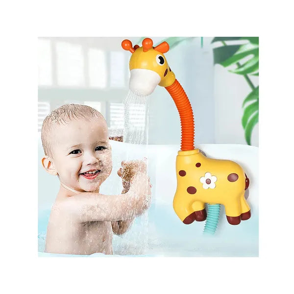 Zsiráf zuhanyos fürdőjáték gyerekeknek, szivattyús, 69 cm, 3×AA