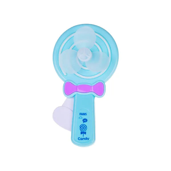 Kézi gyermek szélforgó ventilátor, szilikon lapátokkal, 18 cm