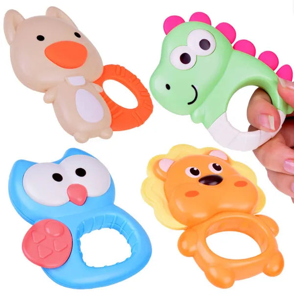 Szilikon állatformájú baba rágóka, ínymasszírozó, 9,5×7,5 cm, BPA-mentes