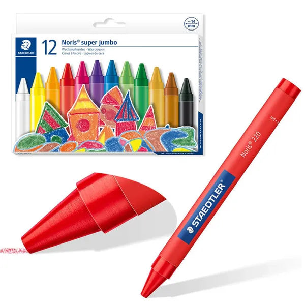 Staedtler 12 darabos jumbo zsírkrétakészlet, 14 mm, törésálló, gyerekeknek