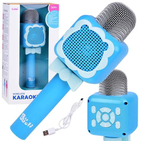 Vezeték nélküli karaoke mikrofon gyerekeknek Bluetooth-szal, felvétellel, TF slot