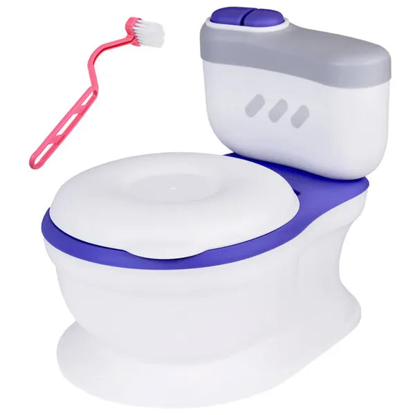 Interaktív gyerek bili WC-hanggal, dallamokkal, törlőkendő-tartóval