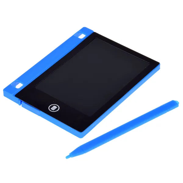 Mini LCD rajztábla gyerekeknek, stylus tollal, 11,5×9 cm, CR1220 elemmel