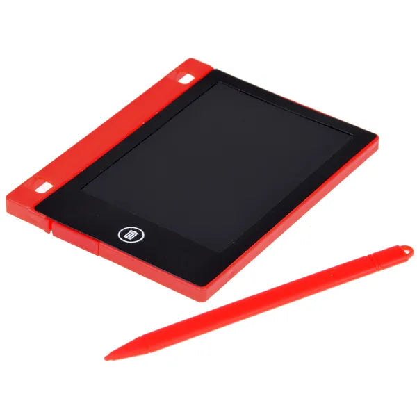 Mini LCD rajztábla gyerekeknek, stylus tollal, 11,5×9 cm, CR1220 elemmel