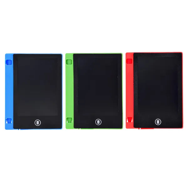 Mini LCD rajztábla gyerekeknek, stylus tollal, 11,5×9 cm, CR1220 elemmel