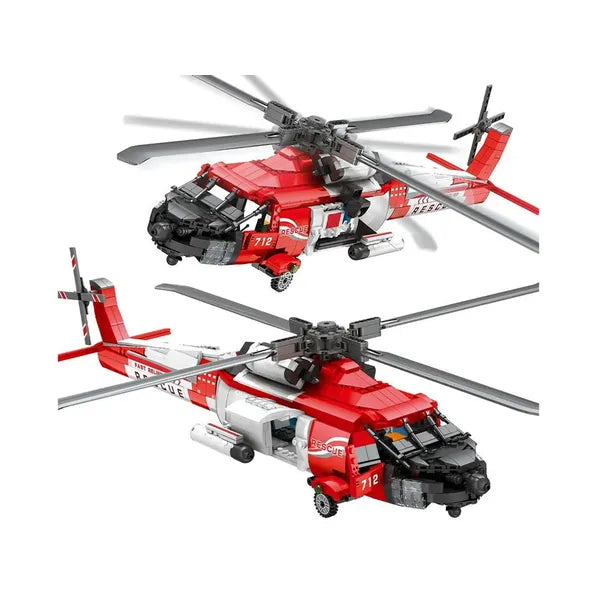 1137 darabos Sikorsky Jayhawk mentőhelikopter technikai építőkészlet