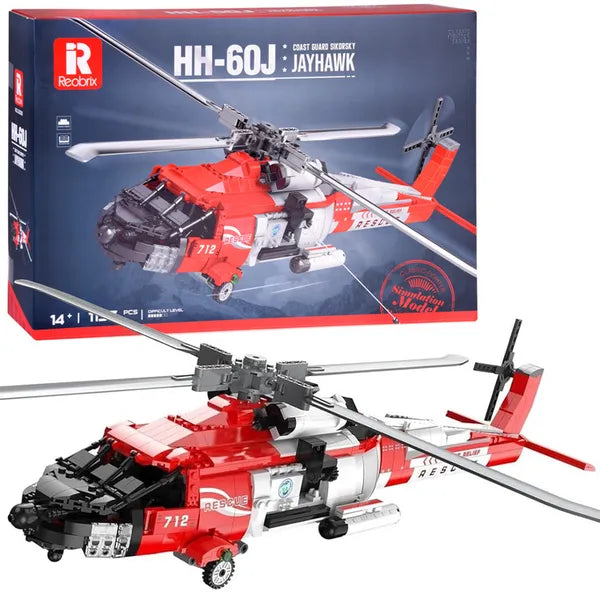 1137 darabos Sikorsky Jayhawk mentőhelikopter technikai építőkészlet