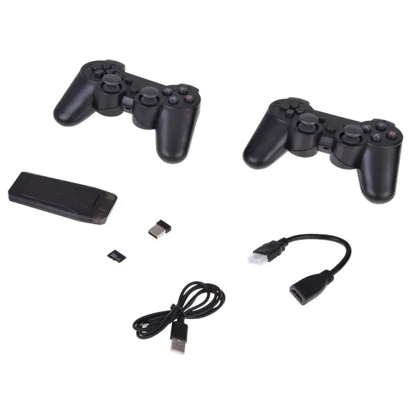 Retro HDMI játékkonzol 20 000+ játékkal, 32 GB, 2 vezeték nélküli kontroller