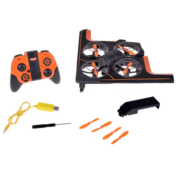 Mini távirányítós quadcopter drón HD kamerával, LED világítással