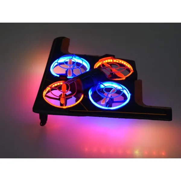 Mini távirányítós quadcopter drón HD kamerával, LED világítással