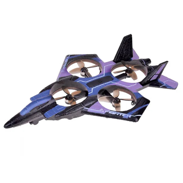 Távirányítós mini harci drón LED fényekkel, 360° fordulattal, 39×27 cm