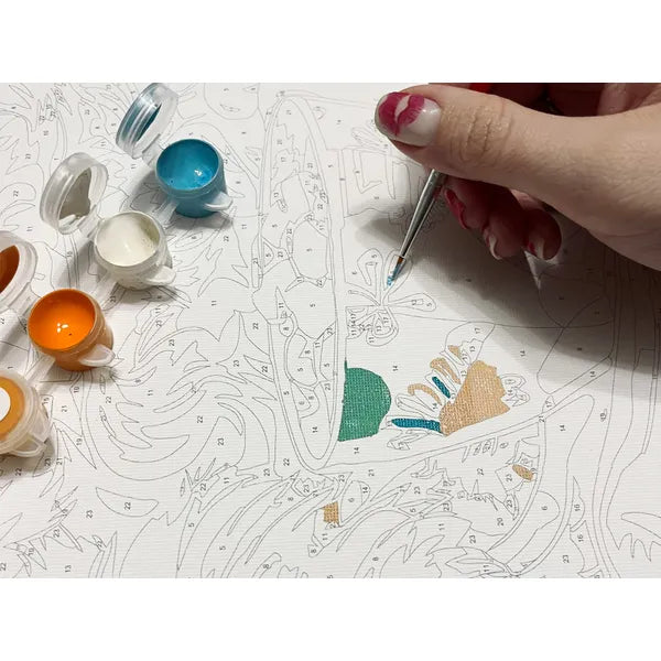 Számfestő készlet 30×40 cm – ínyenc fűszerek motívum, ecsetekkel