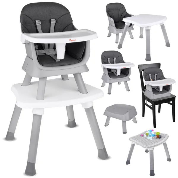6 az 1-ben multifunkciós etetőszék asztallal, Duplo lap, 6 hó-25 kg