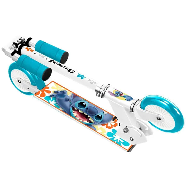 Disney stitch kétkerekű roller - fehér, 50 kg, összecsukható, állítható kormány