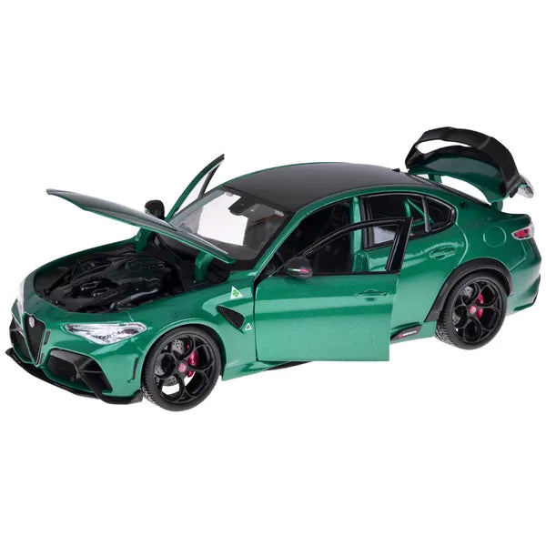 Alfa Romeo Giulia GTAm Quadrifoglio 1:18 zöld modellautó nyitható elemekkel