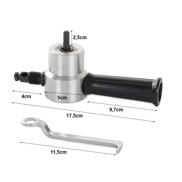 Lemezvágó feltét fúróhoz 360°-os fejjel, 1,8 mm kapacitás