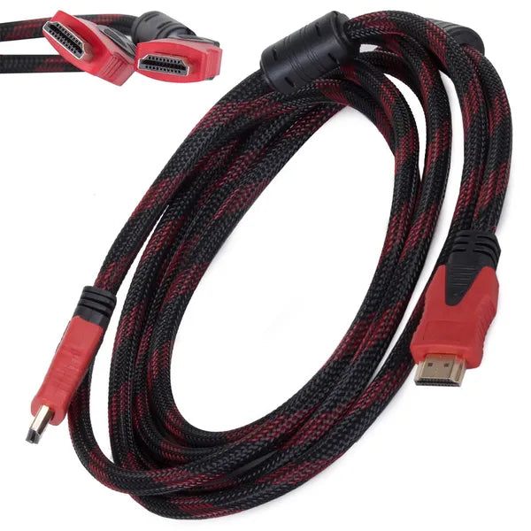 HDMI 2.0 kábel 3 m, 4K UHD/3D, aranyozott csatlakozó, nylon fonat