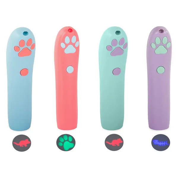 Macskajáték lézerpointer 3 LR44 elemmel, több fényforma, 11,5 cm