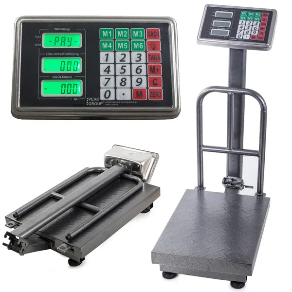 Elektronikus platformmérleg 100 kg-ig, háttérvilágított LCD kijelző