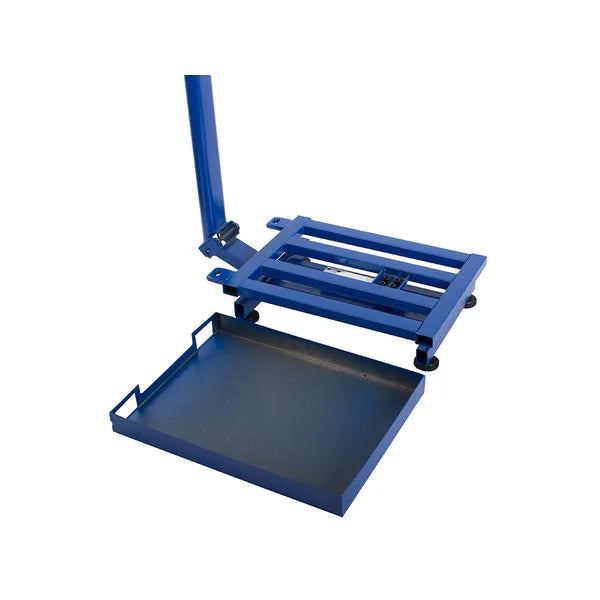 100 kg-os, LCD kijelzős platform mérleg, rozsdamentes tálcával