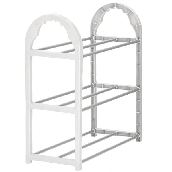 Springos 3 polcos cipőtároló állvány szürke 49x19x47,5 cm 15 kg