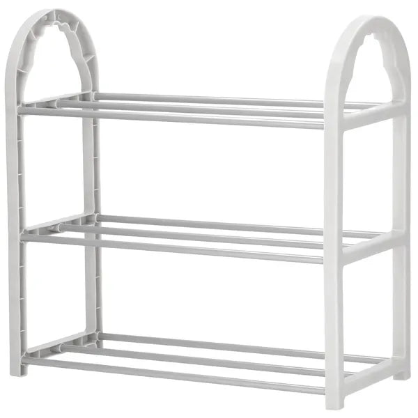 Springos 3 polcos cipőtároló állvány szürke 49x19x47,5 cm 15 kg