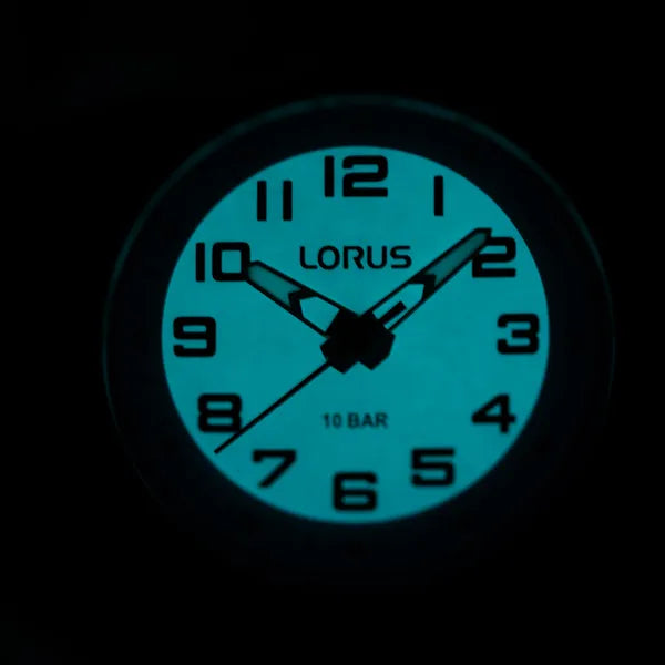Lorus Classic 36 mm kék gyerek karóra WR100 kvarc műanyag szíj