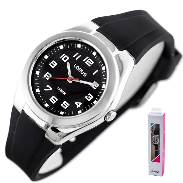 Lorus RRX75GX9 36 mm fekete fiú karóra WR100 kvarc
