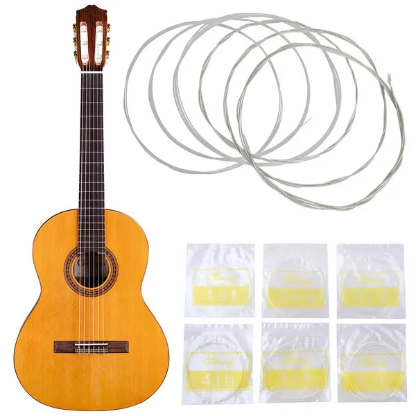 Klasszikus gitár húrkészlet nylon, 6 db (0,28–0,43 mm)