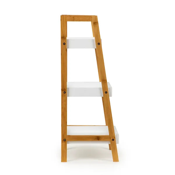 ModernHome bambusz könyvespolc és éjjeliszekrény, 3 polc, 75 cm