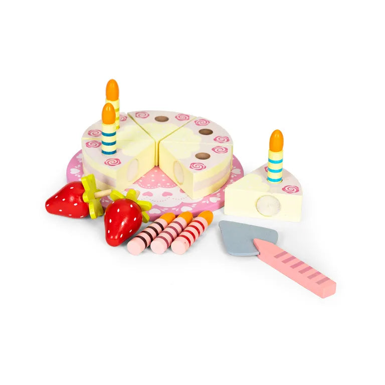 Fa Születésnapi Torta Készlet Gyerekeknek, Velcróval, 16 Elem | TL10032