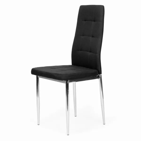 Modern fekete 4 szék készlet nappali/étkező