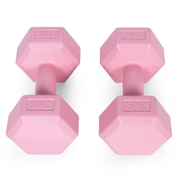 Modernhome rózsaszín súlyzókészlet 2x2 kg