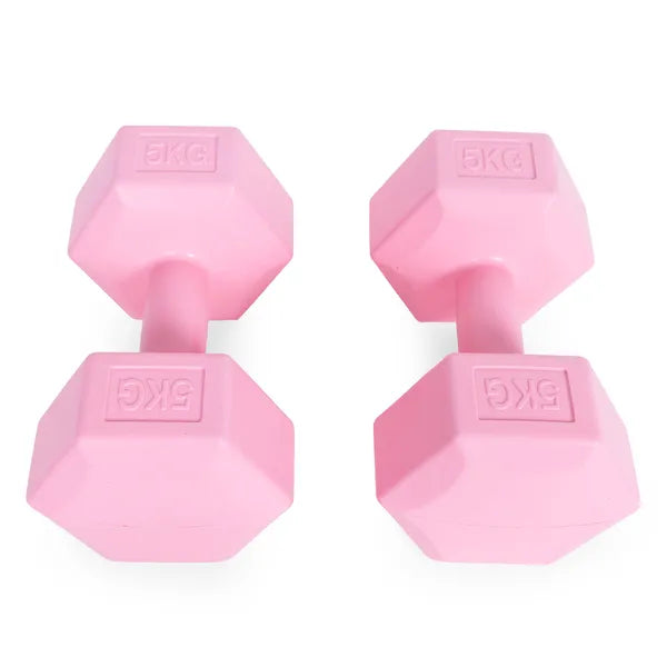 Modernhome rózsaszín súlyzókészlet 2x5 kg