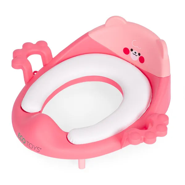 Ecotoys gyermek wc ülőke puhapárnával, rózsaszín
