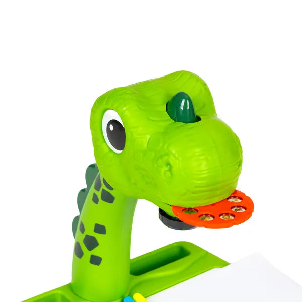 Dinoszauruszos rajzvetítő gyerekeknek, 24 minta, 12 filctoll, 3+ év