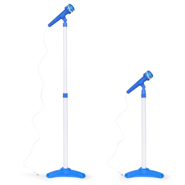 Gyerek elektromos gitár mikrofonállvánnyal, kék, MP3 csatlakozó