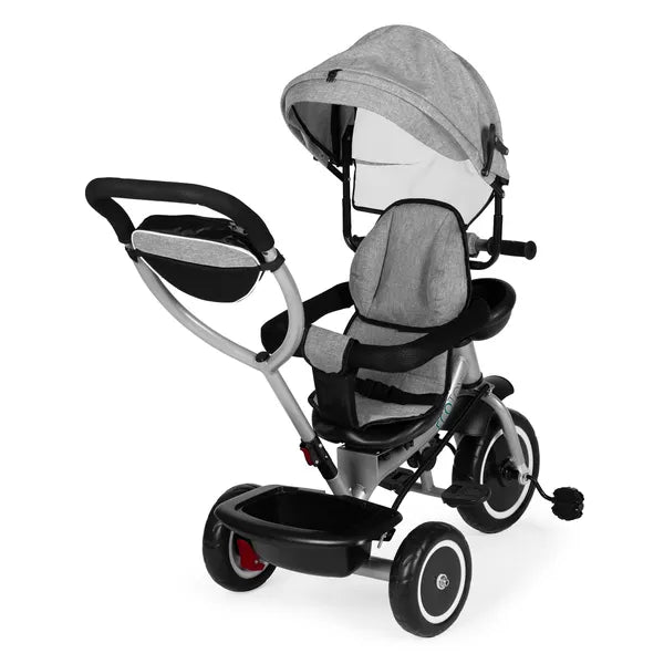 Ecotoys 2in1 tricikli babakocsi szürke